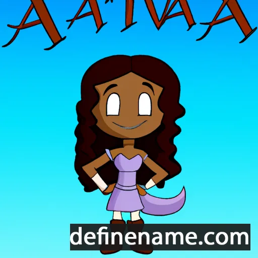 cartoon of the name Atavia