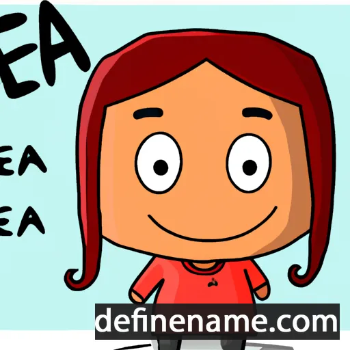 cartoon of the name Atea