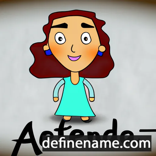 cartoon of the name Atenaida