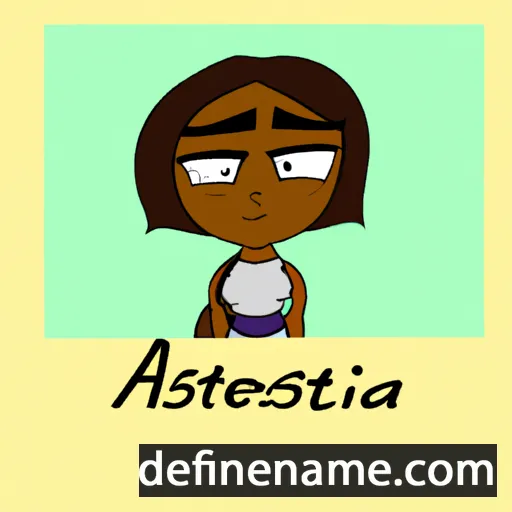 cartoon of the name Atenasia