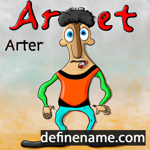 cartoon of the name Ateret