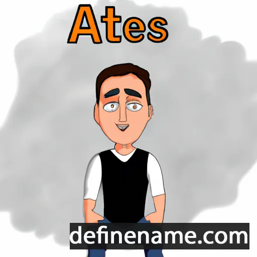 cartoon of the name Ateş