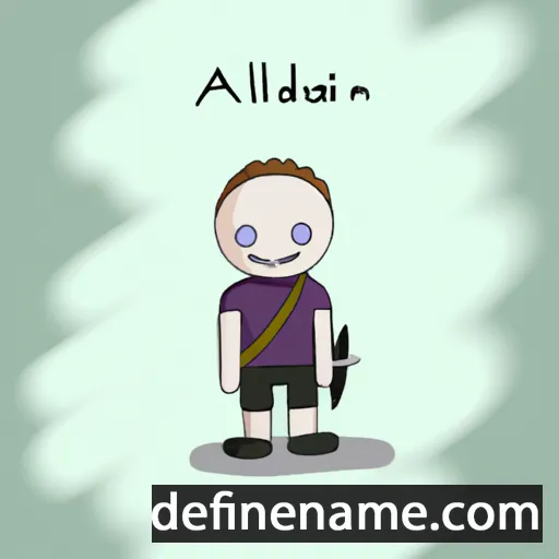 cartoon of the name Aðallín