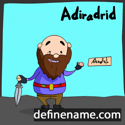 Aðalvaldr cartoon