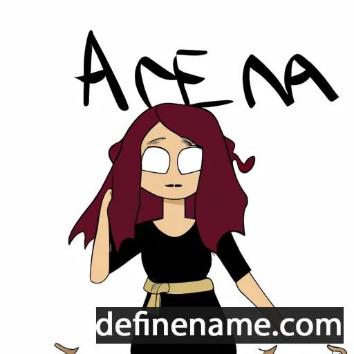 cartoon of the name Aþena