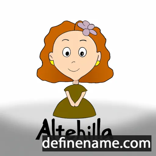 cartoon of the name Athelia