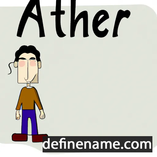 cartoon of the name Ather