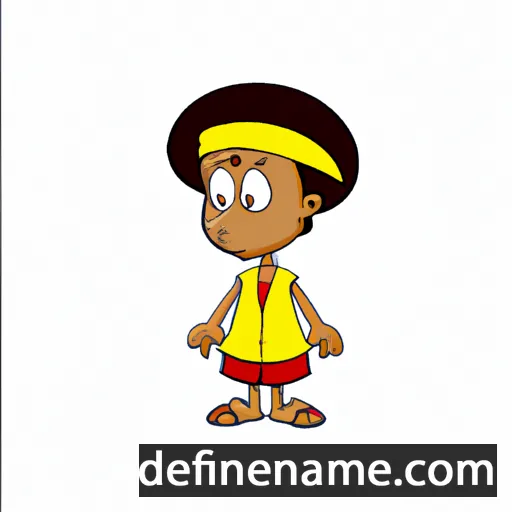 cartoon of the name Athiambo