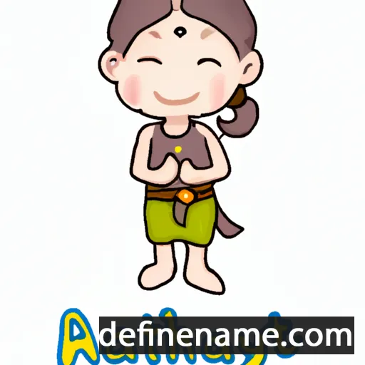 cartoon of the name Athitaya