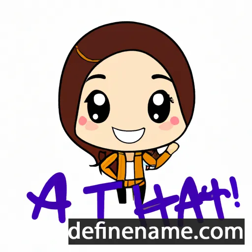 cartoon of the name Atiah