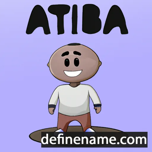 cartoon of the name Atiba