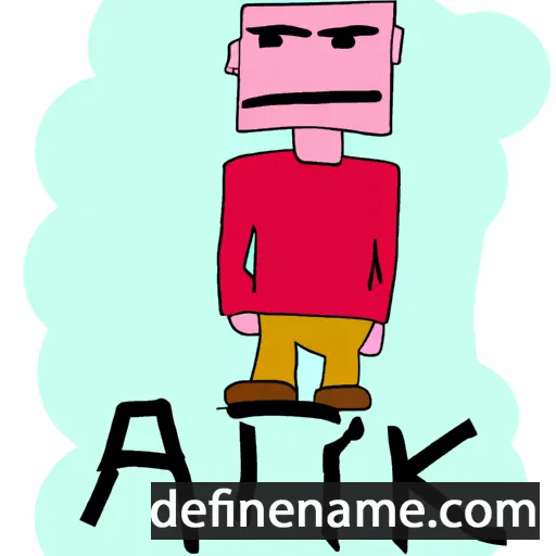 cartoon of the name Atik