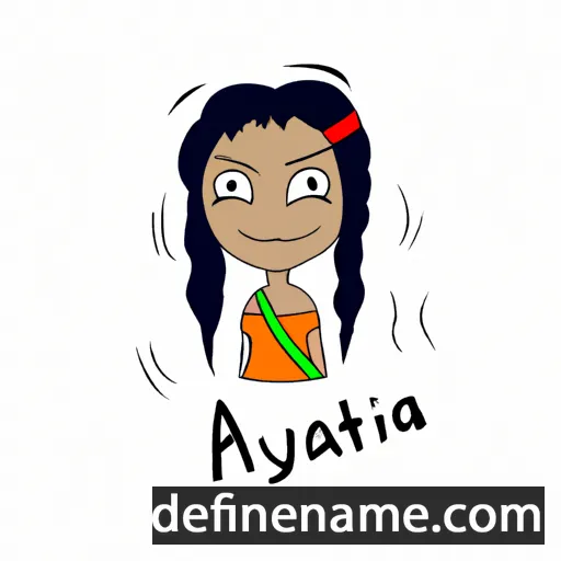 cartoon of the name Atikaya