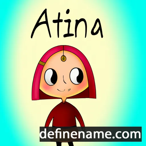 cartoon of the name Atina