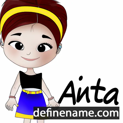 cartoon of the name Atina