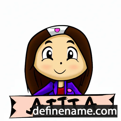 cartoon of the name Atiqa