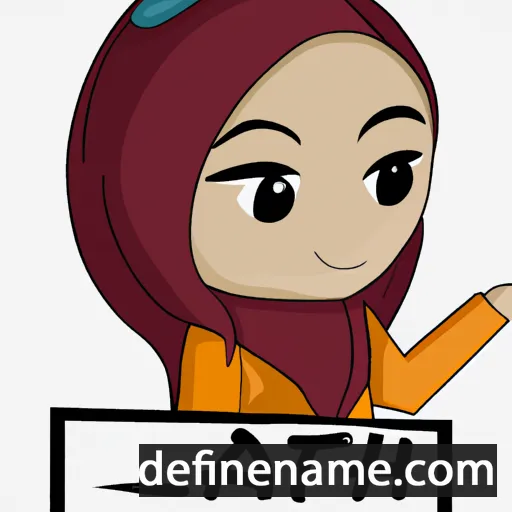 Atiqah cartoon