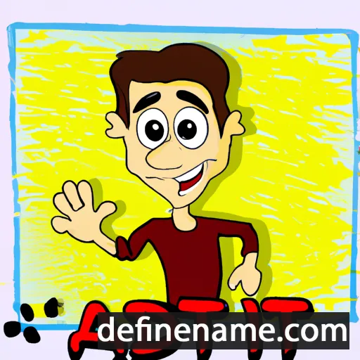 cartoon of the name Atit