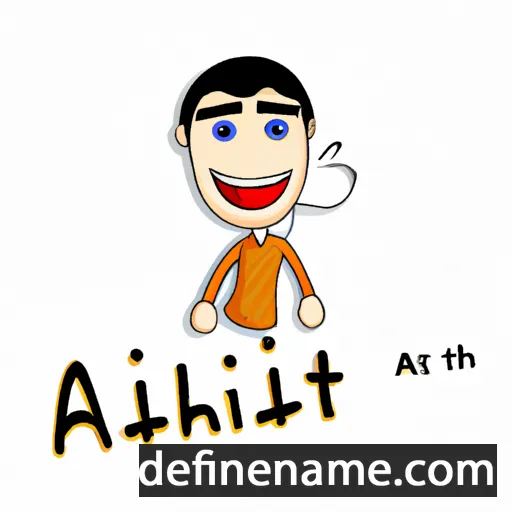 cartoon of the name Atith