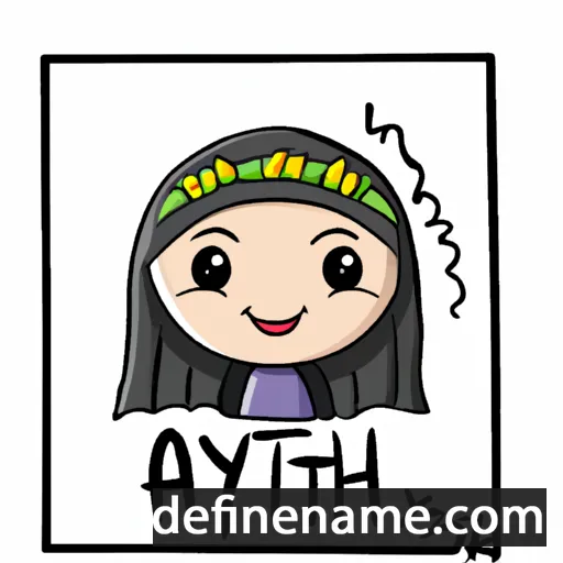 cartoon of the name Atiyah