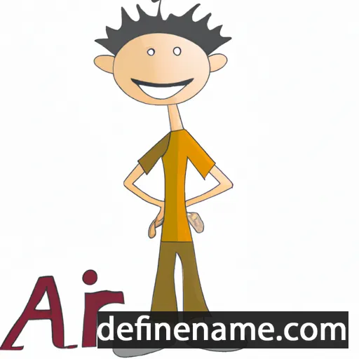 cartoon of the name Atri