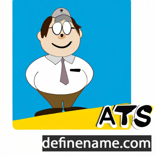 cartoon of the name Ats