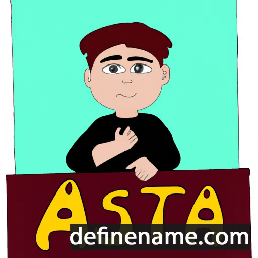 cartoon of the name Atsa