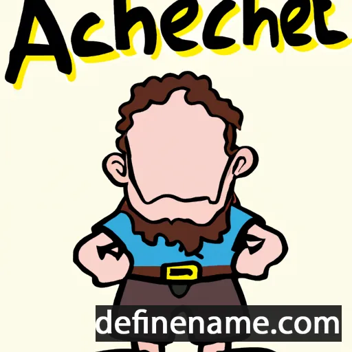 cartoon of the name Atschel