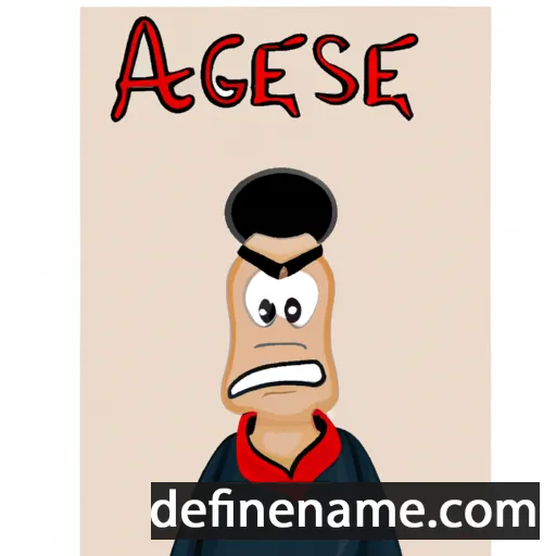 cartoon of the name Atsege