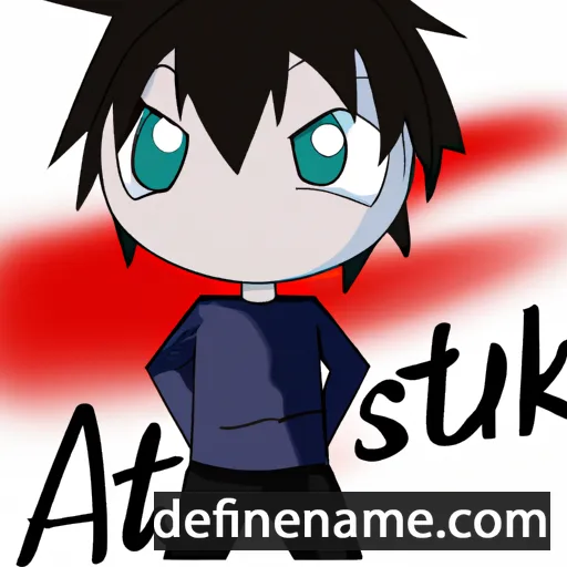 cartoon of the name Atsuki