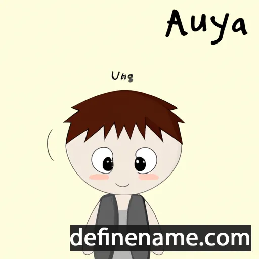 cartoon of the name Atsuya