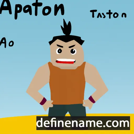 cartoon of the name Attapon