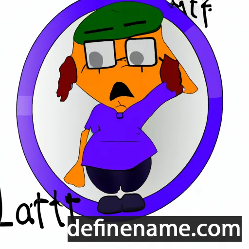 cartoon of the name ʼAttart