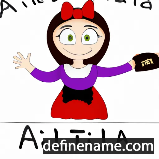 cartoon of the name Attilia