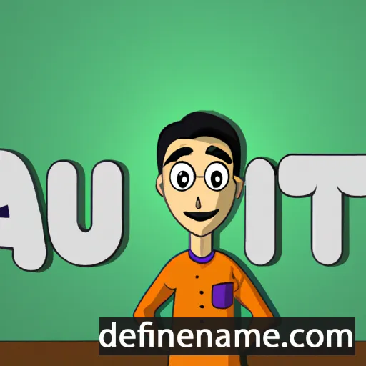 cartoon of the name Atul