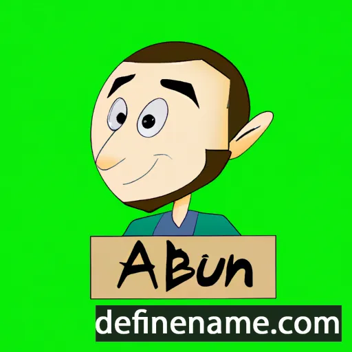 cartoon of the name Auben