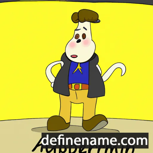 cartoon of the name Auberlin