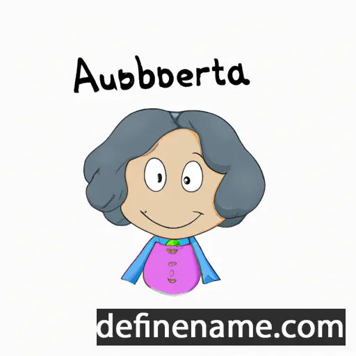 cartoon of the name Aubertina