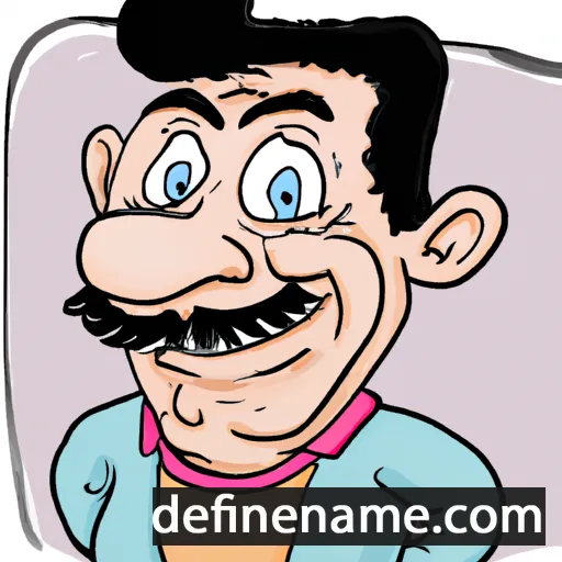 cartoon of the name Auberto