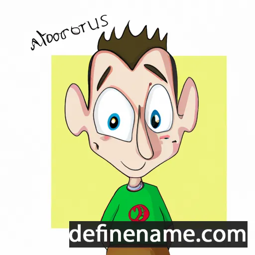 cartoon of the name Aubertus