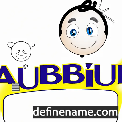 cartoon of the name Aubîn