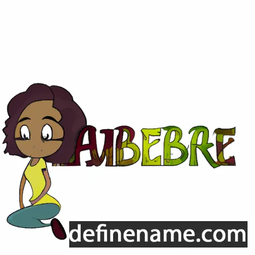 cartoon of the name Aubrea