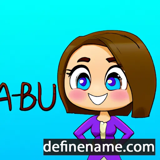 cartoon of the name Aubri