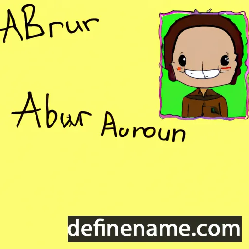 cartoon of the name Aubrianne