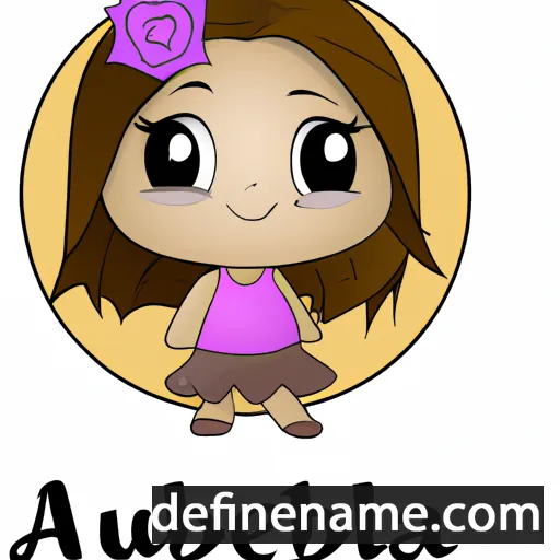 cartoon of the name Aubriella