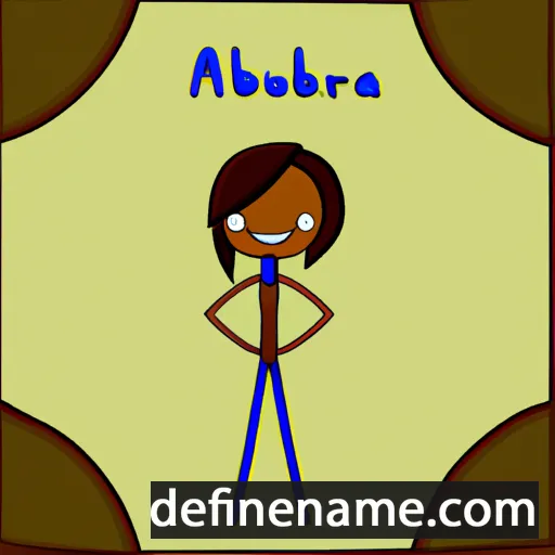 cartoon of the name Aubriena