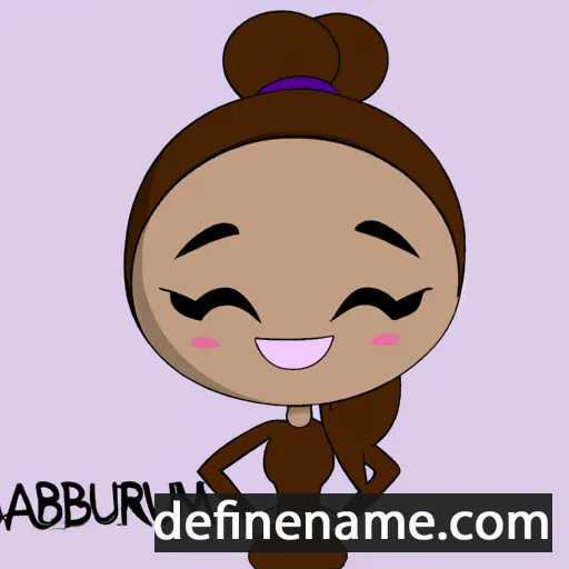 cartoon of the name Aubrilyn