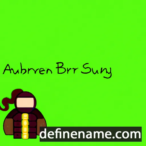 cartoon of the name Aubrilynne