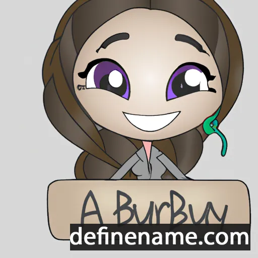 cartoon of the name Aubrynn