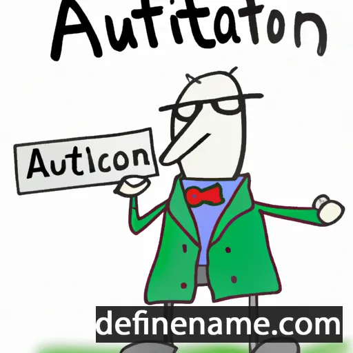 Auctor cartoon